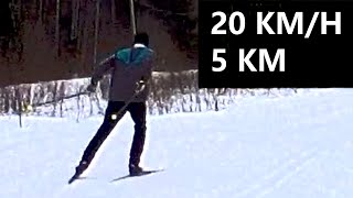 Cross country skate skiing 20 kmh  Finland Oulu Auranmaja 2024 [upl. by Ahsaela]