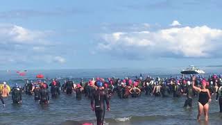 Wasaga Beach triathlon 2017 Olympic swim [upl. by Courtney]