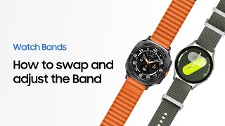 Galaxy Watch7  Watch Ultra How to change the Band  Samsung [upl. by Nayrbo]