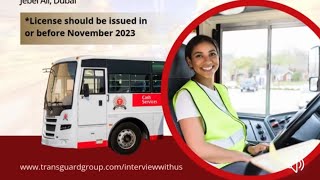 transguard amp imdaad facility management is hiring heavy Duty bus amp truck drivers truck driver jobs [upl. by Norbie]