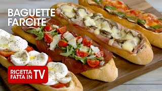 BAGUETTE FARCITE FACILISSIME di Benedetta Rossi  Ricetta TV Fatto in Casa per Voi [upl. by Meihar]