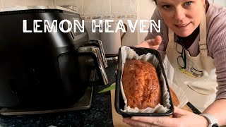 Airfryer Cake Lemon Drizzle Delish [upl. by Mairim]