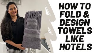 How To Fold amp Design Towels Like Hotels  Virtuous Woman  Lyca Riaz  Episode 5 [upl. by Converse]