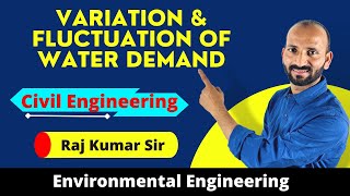 15 Variation amp fluctuation Of Water Demand  Environmental Engineering [upl. by Dawaj333]