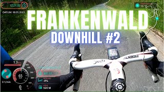 Downhill im Frankenwald  34km Abfahrt von Neuengrün nach Wellesbach mit data overlay 🇩🇪 [upl. by Anelad]