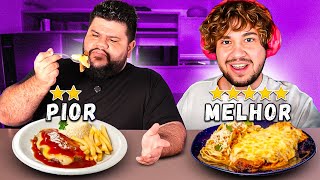 Filé à Parmegiana Melhor Avaliado VS Pior Avaliado  React Thiago Quatroque [upl. by Oinota]