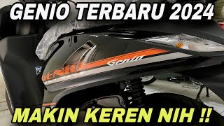 HONDA GENIO TERBARU 2024 CBS BLACK ORANGE 🔥🔥 [upl. by Akienom]