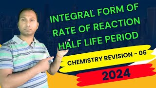 integral form of order pf reaction  half life period  arrhenius euation [upl. by Tice]