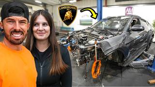 REBUILDING A WRECKED LAMBORGHINI URUS FOR MY GIRLFRIEND [upl. by Phene]