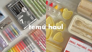 huge back to school temu haul 🌼✏️ cute stationery travel accessories amp more [upl. by Worden758]