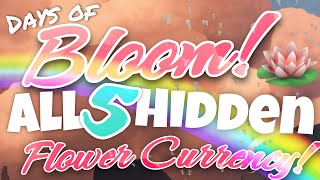 All 5 Hidden Flower Event Currency  Days of Bloom Sky Children of the Light nastymold [upl. by Ahsiener]