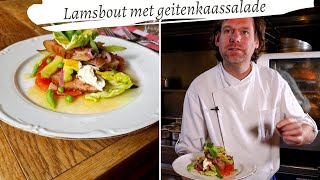 Koken met Rik de Jonge Lamsbout met geitenkaassalade [upl. by Yenduhc]