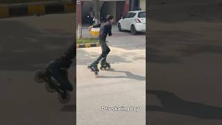 Speed skating 🥵 trendingshorts inlineskating skatinglove viralvideos reels skates [upl. by Seroka]