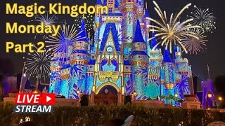 🔴 Live  Magic Kingdom Monday Part 2 Fireworks Walt Disney World 412024 [upl. by Sosna]