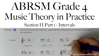 ABRSM Grade 4 Music Theory Section H Part 1 Intervals with Sharon Bill [upl. by Preuss]