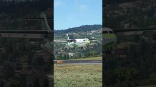 Binter Canarias ATR72 landing at Madeira LPMA MSFS2020 [upl. by Bambi800]