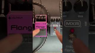 Flanger comparison BOSS BF2 vs MXR M152 Micro Flanger Clean Guitar into a Laney Lionheart L20H Amp [upl. by Liebowitz]