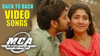 MCA Full Video Songs Back To Back  Nani Sai Pallavi  Devi Sri Prasad [upl. by Shanna]