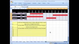 Excel Facil Truco 26 Formato condicional en celdas para Diagrama de Gantt [upl. by Blayne]