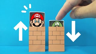 SIMPLE MATCHBOX CRAFT MAGIC TRICK IDEA！DIY HANDMADE TOY with Super Mario Bros [upl. by Andrew]