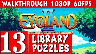 Evoland 2 Walkthrough  Part 13 LIBRARY PUZZLES Gameplay 1080p 60fps [upl. by Garzon]