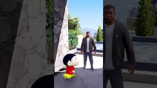 Shinchan Franklin Found Hidden Secret Vault Behind Painting In GTA 5 bommalu gta5shorts shinchan [upl. by Vanderhoek136]