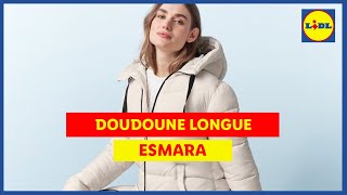 Doudoune longue femme en vente le lundi 2110  Lidl France [upl. by Orbadiah]