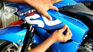 how to suzuki Gixxer Sf kit sticker [upl. by Cartan]