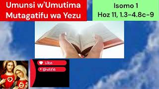 Misa 7 Kamena 24 Umutima Mutagatifu wa Yezu Isomo 1 [upl. by Ladnyc]