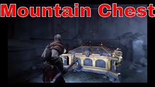 God Of War Inside the mountain chest how to get the Nornir Chest [upl. by Ramedlaw]