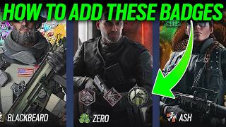 How To Add Badges To Your Player Card  6News  Rainbow Six Siege [upl. by Siwel]