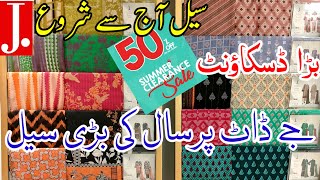 Jjunadi jamshed Summer Clearance Sale 50 Off 2024  Junaid Jamshed Sale Today  j Sale [upl. by Elleinad]