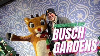 Our Visit to Christmas Town 2022 at Busch Gardens Williamsburg [upl. by Ellennaj594]