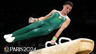 Irelands Rhys McClenaghan upgraded to OLYMPIC CHAMPION with huge pommel horse routine  NBC Sports [upl. by Haleemaj]