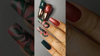 Water Marble Nailart using Metallic Nail polish 💅 [upl. by Grindlay]