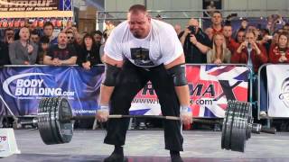 Brian Shaw 430kg World Record Deadlift 2011 and goes for 440 but misses [upl. by Corenda]