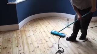 Sanding Staining amp Lacquering Pine Floors [upl. by Niuq]