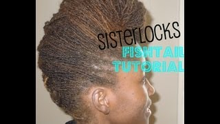 Loc Style Tutorial  Fishtail Updo [upl. by Adnahcal580]