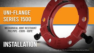 How to Install a UniFlange® Series 1500 Mechanical Joint Restraint [upl. by Annekahs]