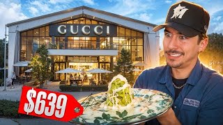 Eating At The Gucci Restaurant Luxury Dining in Italy [upl. by Ronyam]