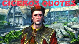 Ciceros quotes in Skyrim towns Skyrim Anniversary Edition [upl. by Shimkus]