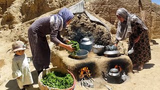 Village Food Secrets  Cooking Vegetable Pilaf in Afghanistan Village [upl. by Nonac]