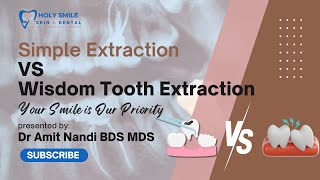 Simple Tooth Extraction vs Wisdom Tooth Extraction Key Differences  Dr Amit Nandi MDS Kolkata [upl. by Susana650]