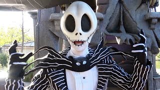 Jack Skellington Meet amp Greet at Disneyland Paris Halloween Festival 2018  Jacks Cemetery [upl. by Tyree288]