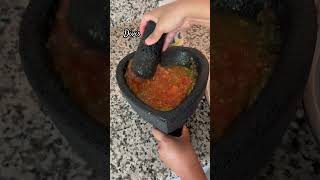 Salsa de molcajete con huevos hervidos salsademolcajete comidatipicamexicana [upl. by Wadsworth956]