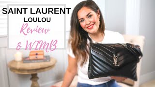 SAINT LAURENT LOULOU MEDIUM REVIEW  WIMB  Roxstud Diaries [upl. by Annayat]