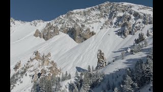 Col de lIzoard enneigé Casse déserte Arvieux Queyras vue du ciel DJI Mavic2 Zoom Vidéo 4K [upl. by Atikaj421]