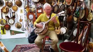 GAmendt testing WEYMANN No2 tenor banjo [upl. by Dail265]