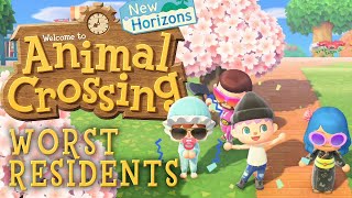 Animal Crossing New Horizons  Worst Residents Online Multiplayer Gameplay [upl. by Aizirtap]