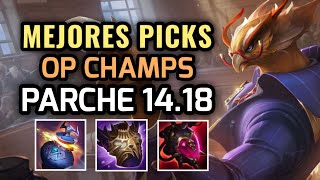 MEJORES PICKS Y CAMPEONES OP  PARCHE 1418 League of Legends 2024 NUEVOS ITEMS Y BUILDS OP [upl. by Nalat]